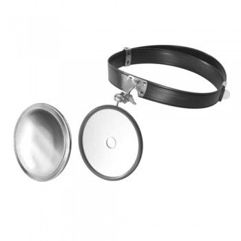 Ziegler Head Mirror With Protection Cap , Diameter 90 mm